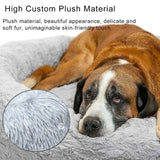 Human Dog Kennel Plush round Pet Kennel Dog Bed Winter Warm Sponge Dog Pads Pet Supplies Pet Mattresses